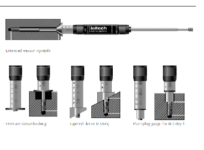leitech 螺紋深度計特殊訂製